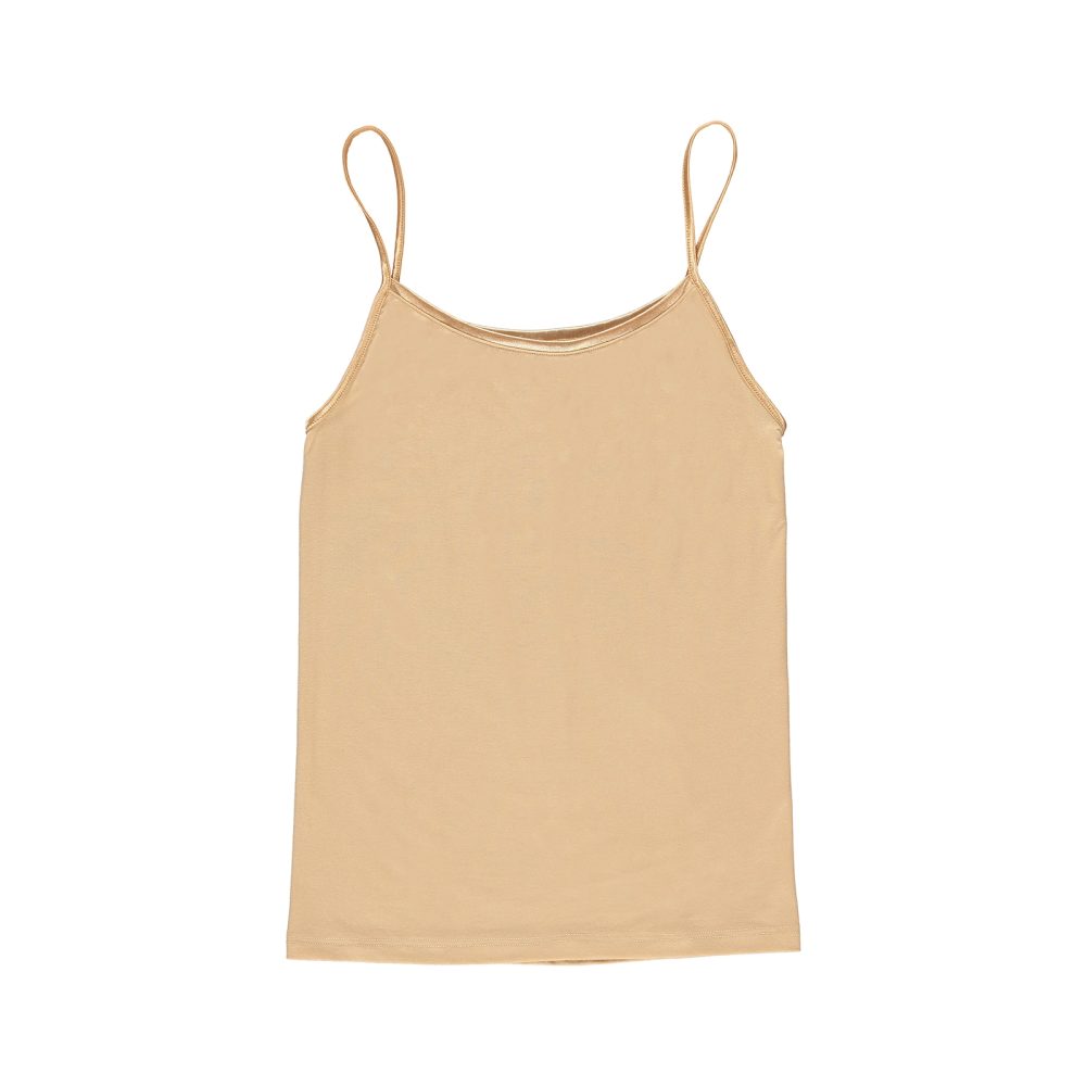 Premium Touch Top Spaghetti in beige