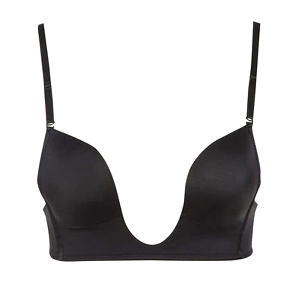 MAGIC Bodyfashion - Bügelloser BH, wattiert, für Damen, Black, Größe 85B