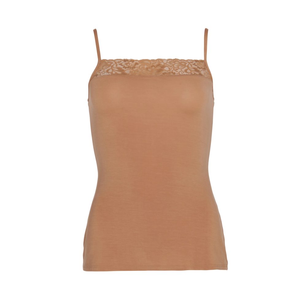 Cozy Beauty Top Spaghetti in beige