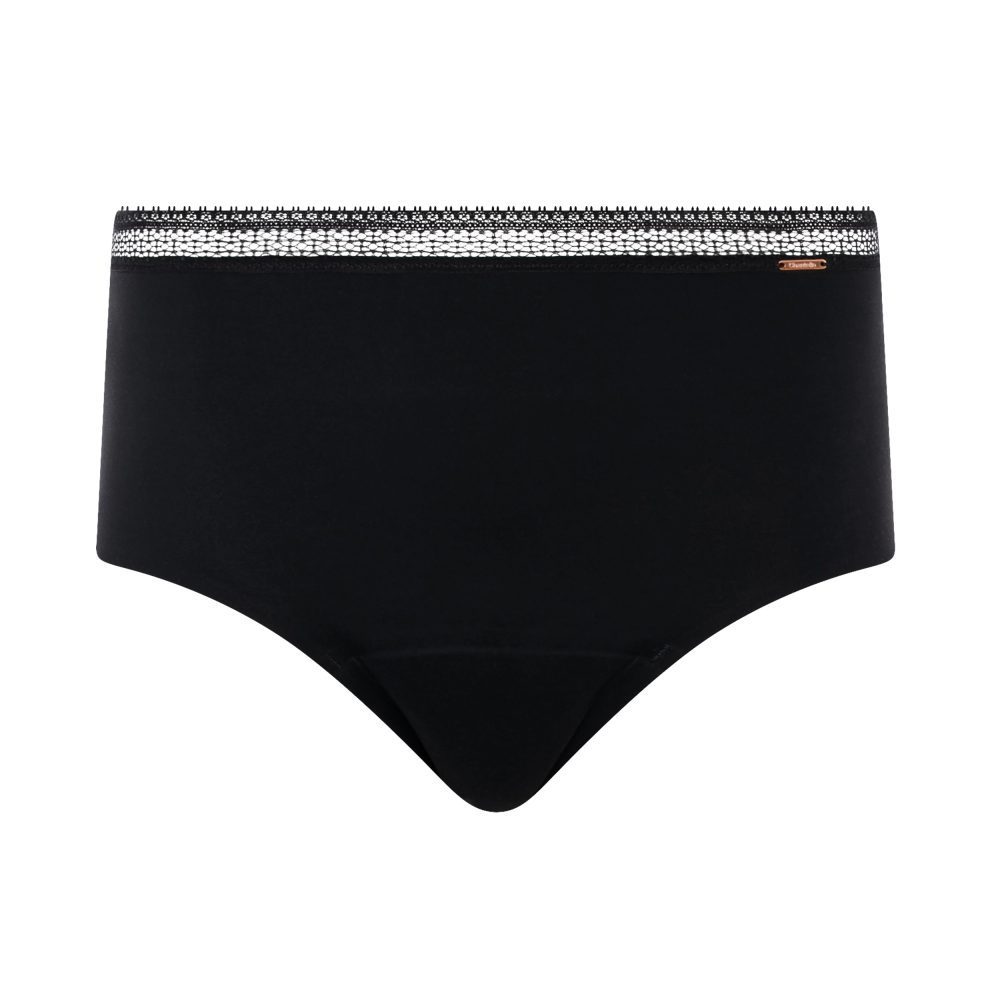 Period Panties Slip in schwarz