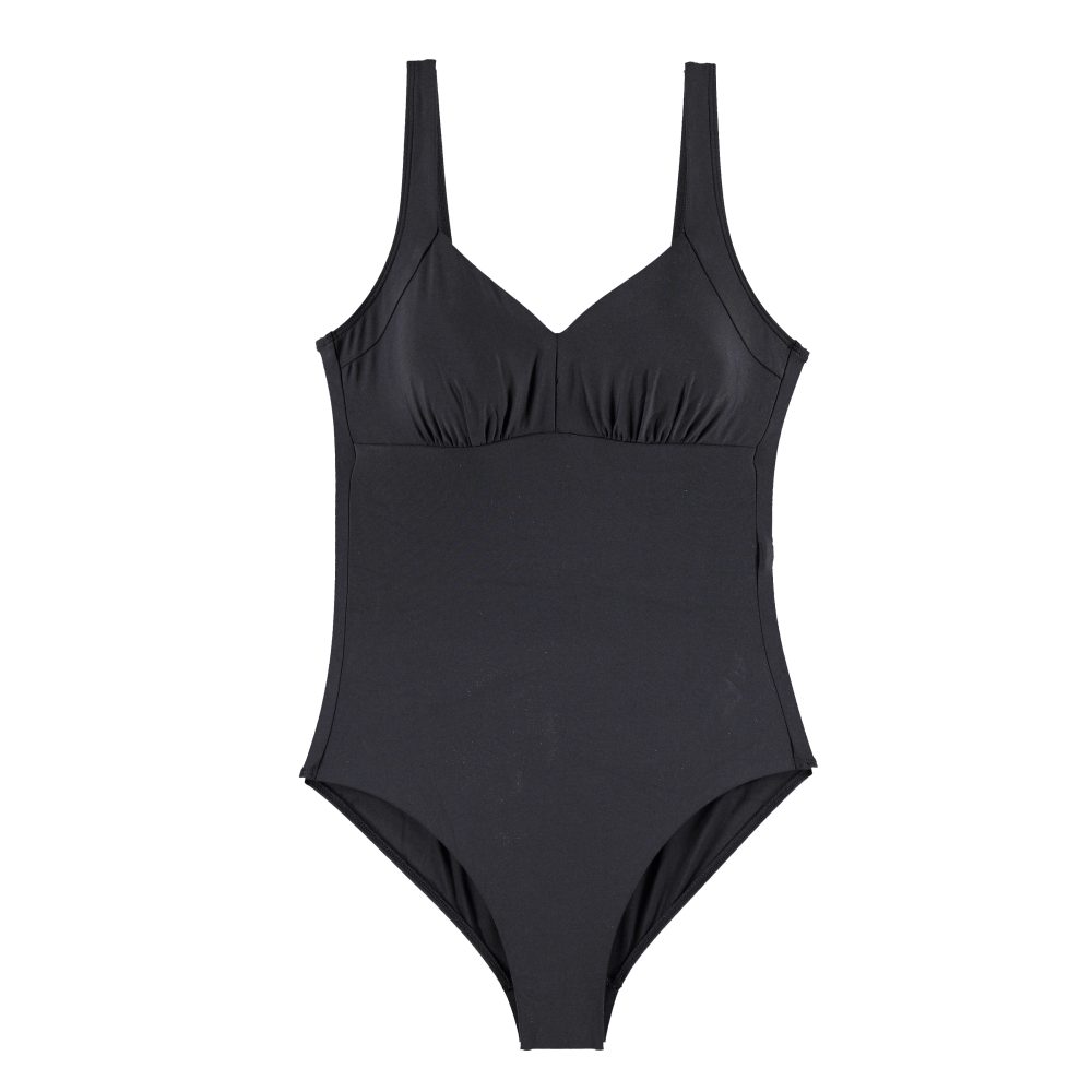 Swimsuit Badeanzug ohne Bügel ungefüttert in schwarz