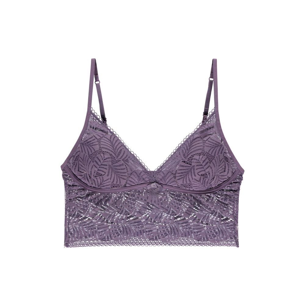 Rae BH ohne Bügel, gefüttert in violett