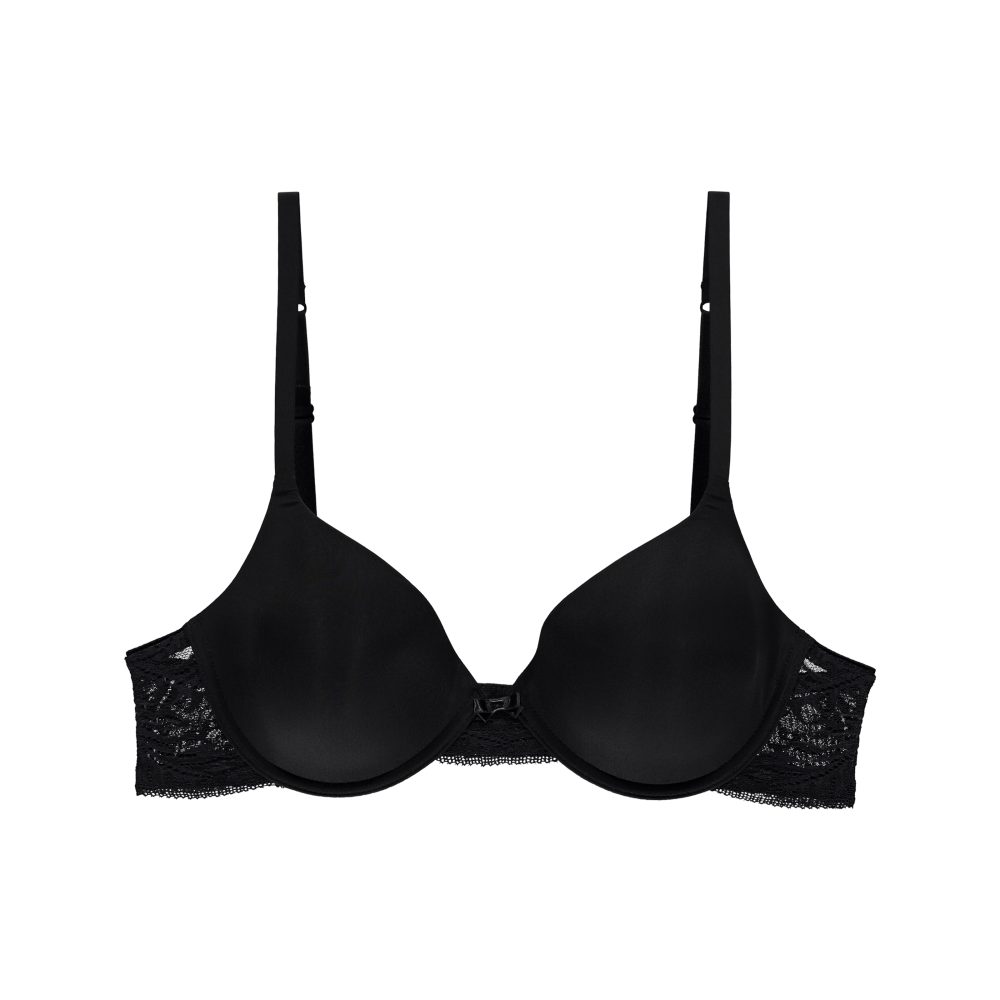 Lace Comfort BH mit Bügel, gefüttert in schwarz