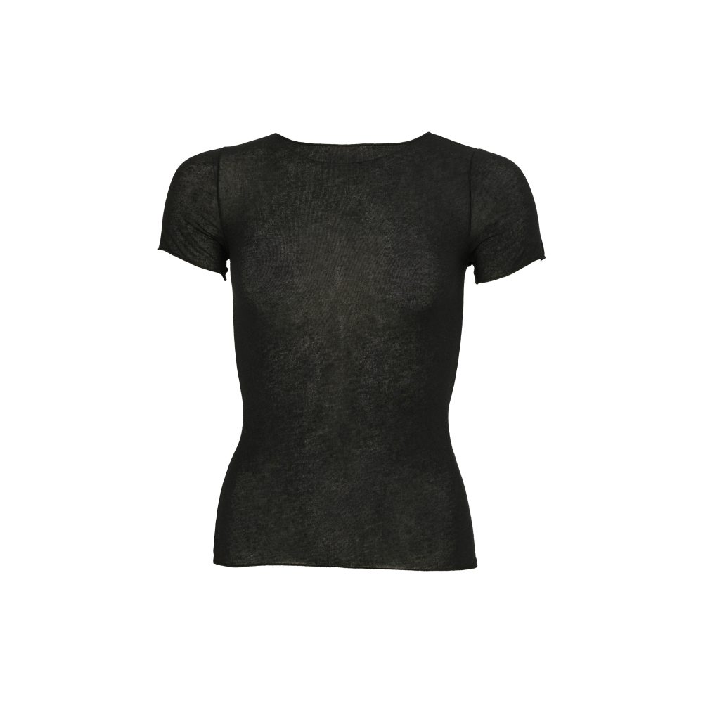 Cashmere Sensation Shirt Kurzarm in schwarz