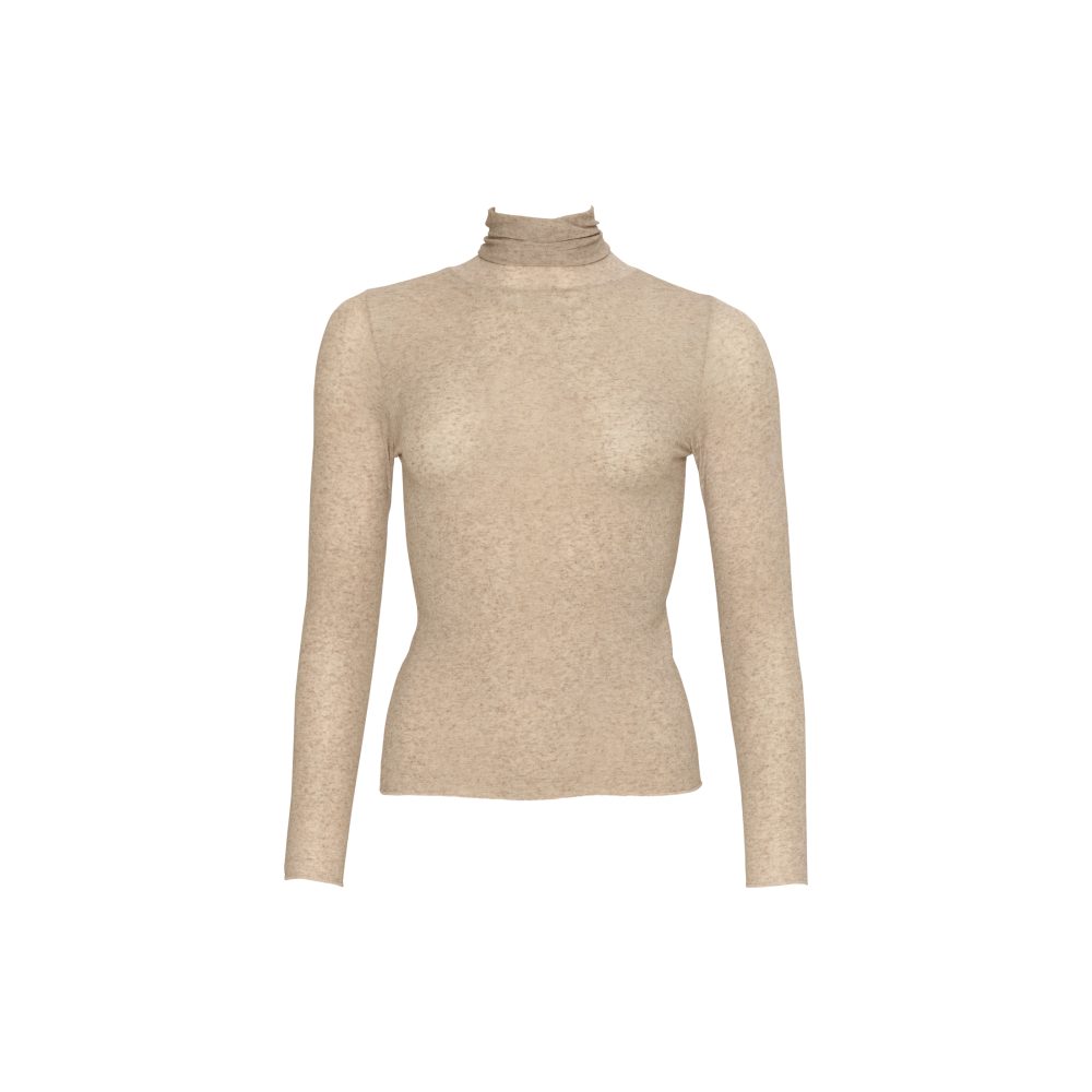 Cashmere Sensation Shirt Langarm in beige