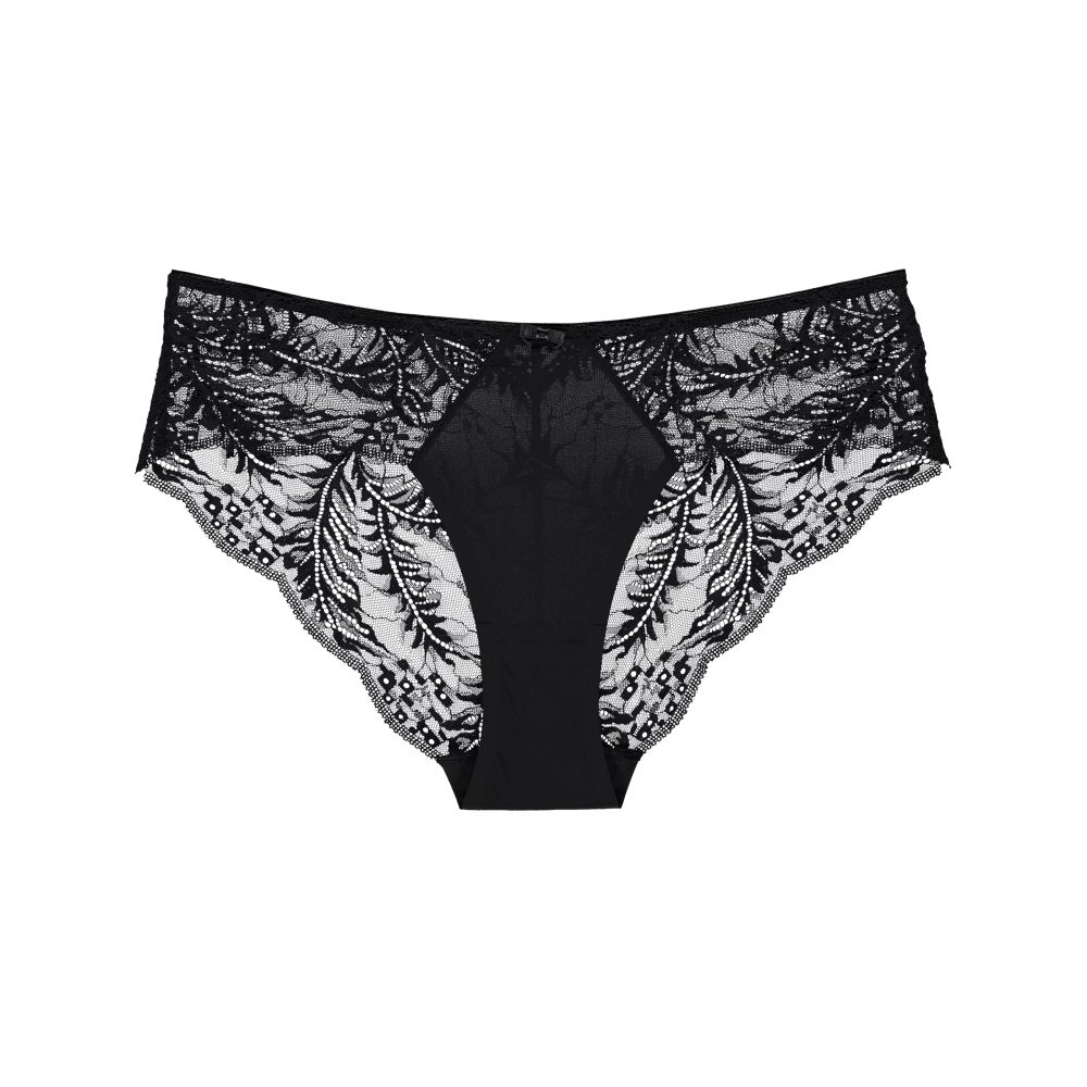 Lace Comfort Slip in schwarz