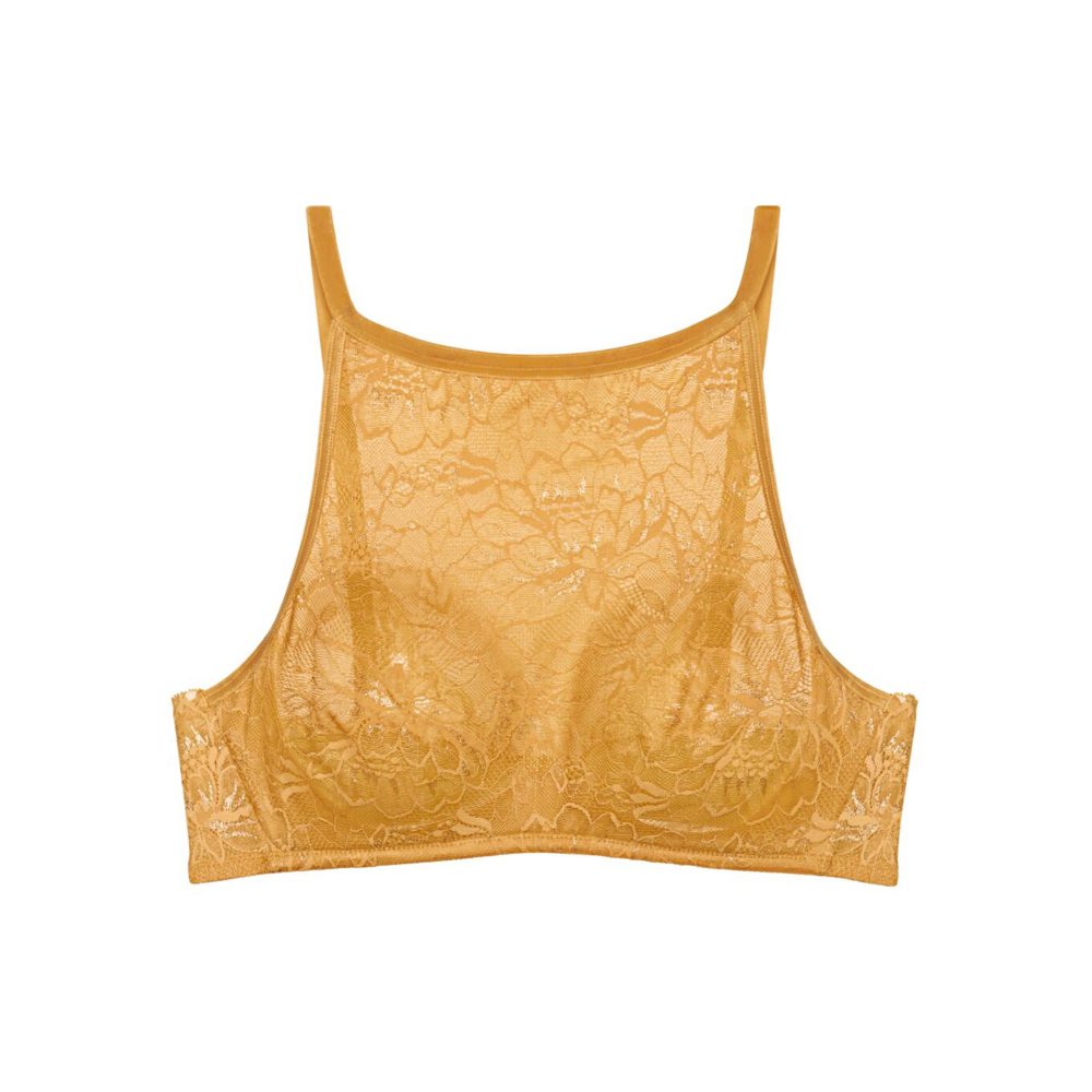 Amourette Charm Shimmer BH ohne Bügel, ungefüttert in gelb