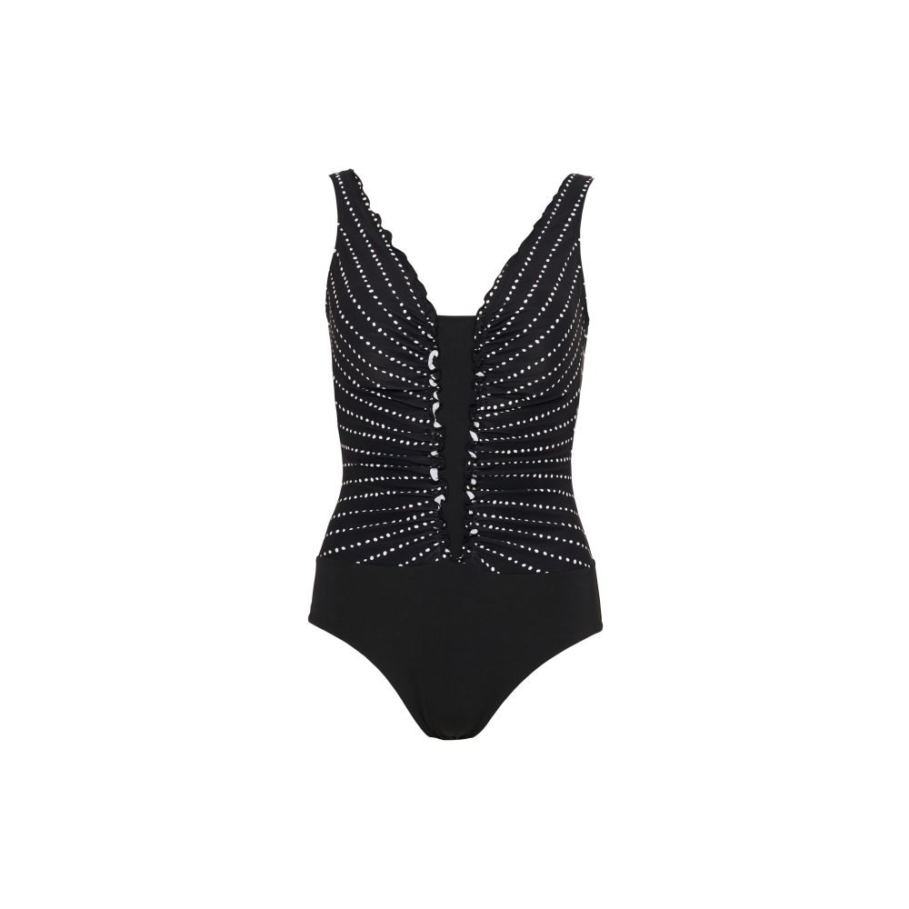 Swimsuit Dots Badeanzug ohne Bügel ungefüttert in schwarz
