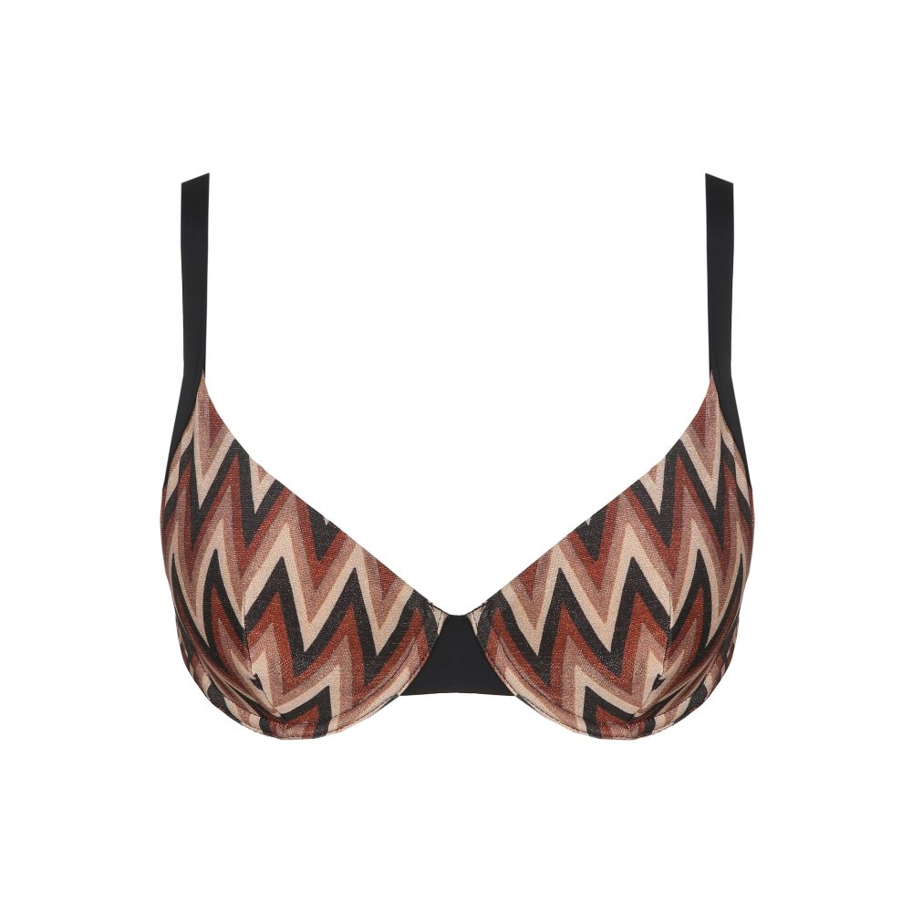 Su Ana Bikini Top mit Bügel ungefüttert in braun
