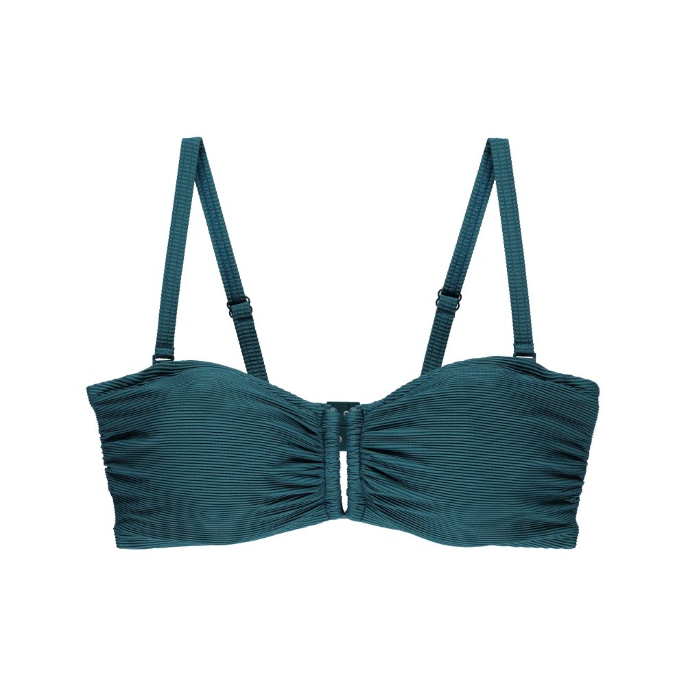Madras Bikini Top mit Bügel ungefüttert in grün