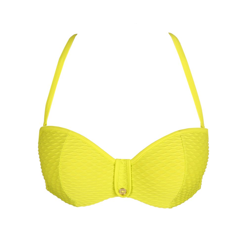 Brigitte Bikini Top ohne Bügel gefüttert in gelb
