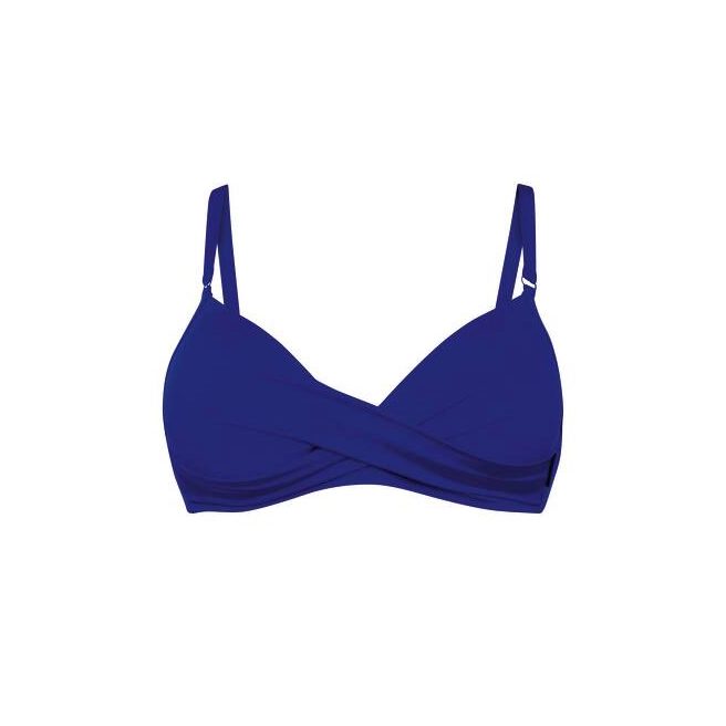 Shiny Basics Bikini Top mit Bügel gefüttert in blau
