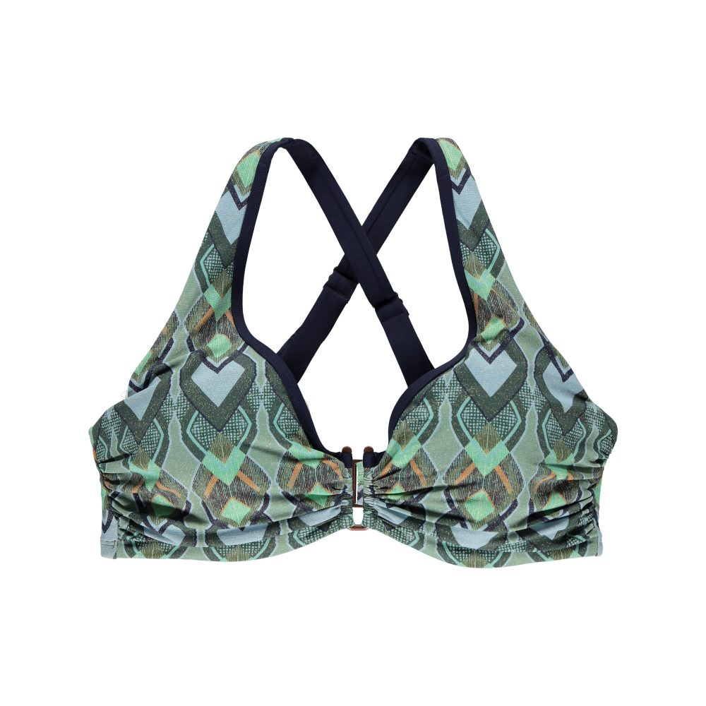 Thulan Bikini Top mit Bügel ungefüttert in grün