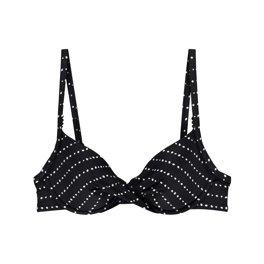 Taline Bikini Top mit Bügel gefüttert in schwarz