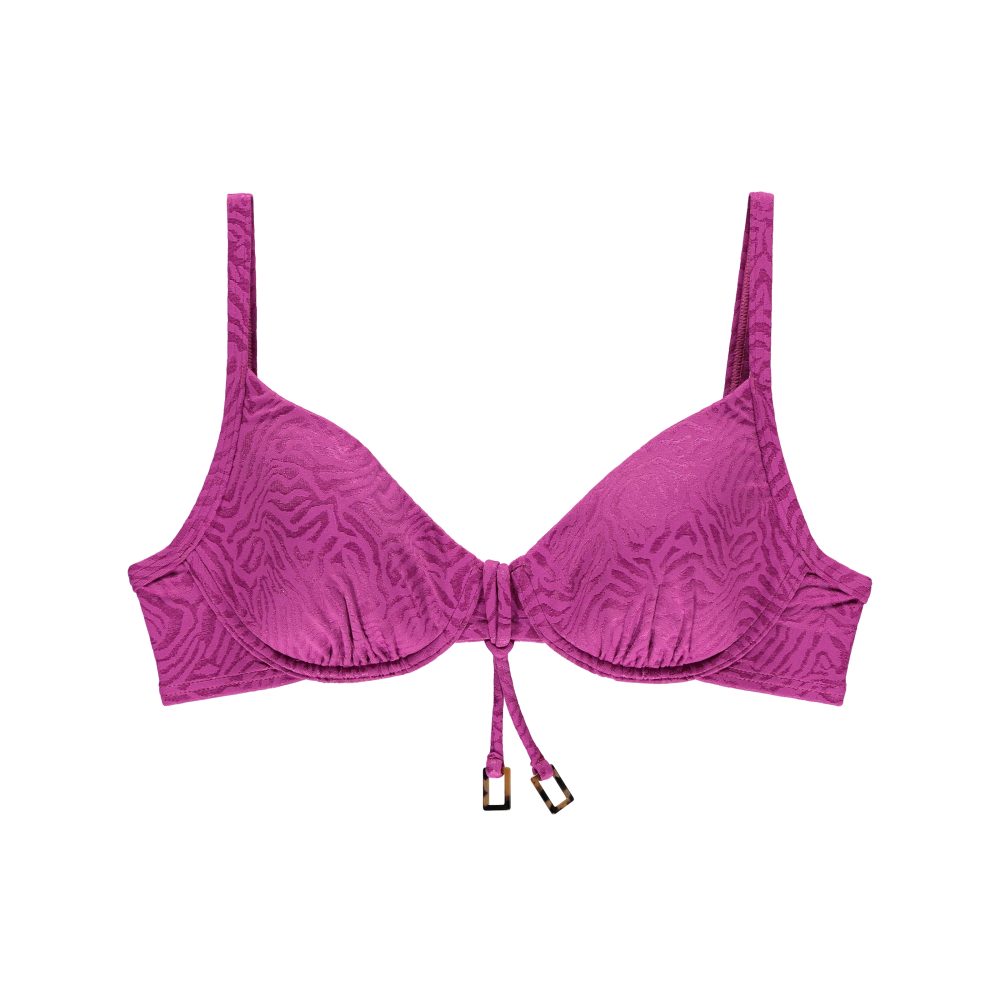 Omnia Bikini Top mit Bügel gefüttert in pink