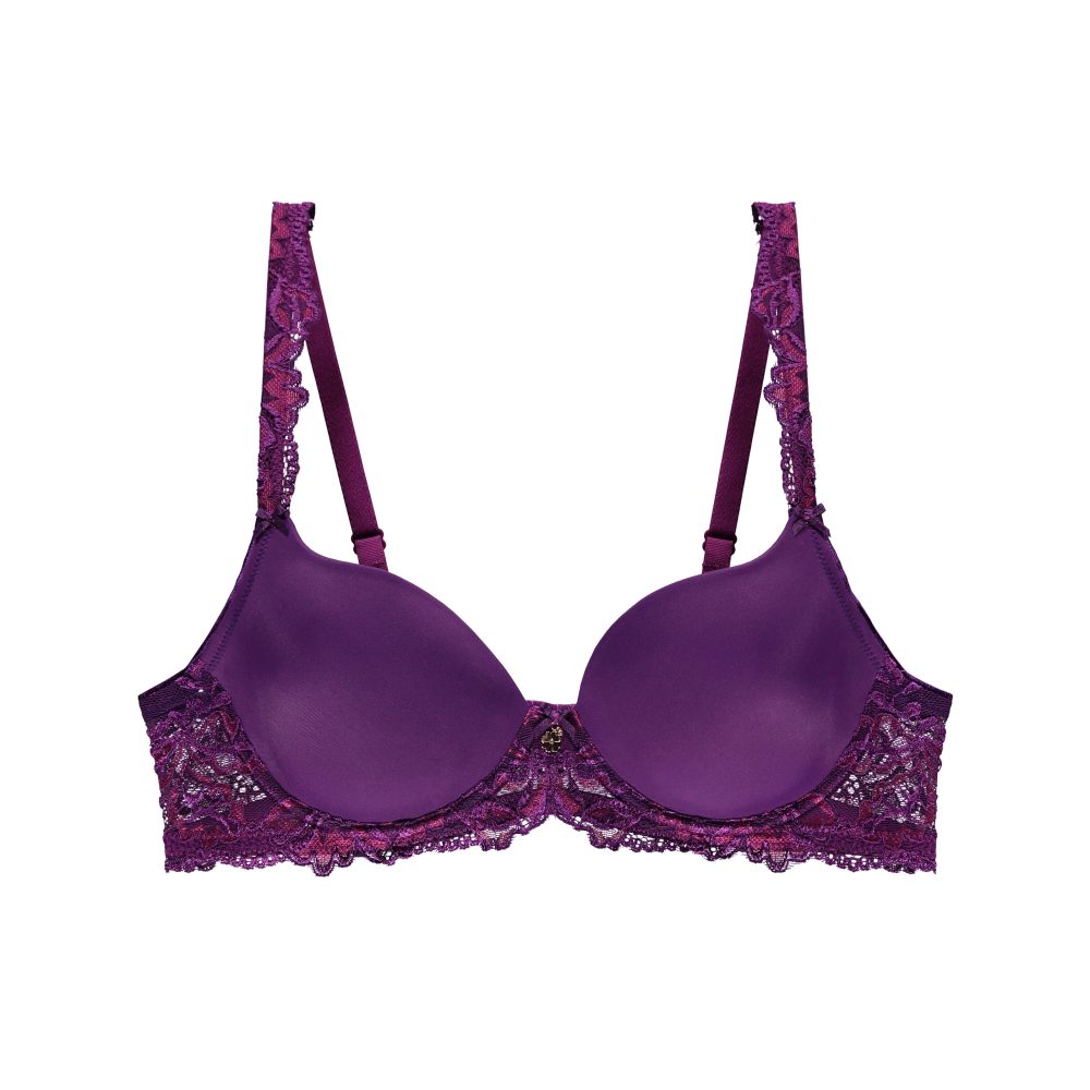 Luxury Desire BH mit Bügel, gefüttert in violett