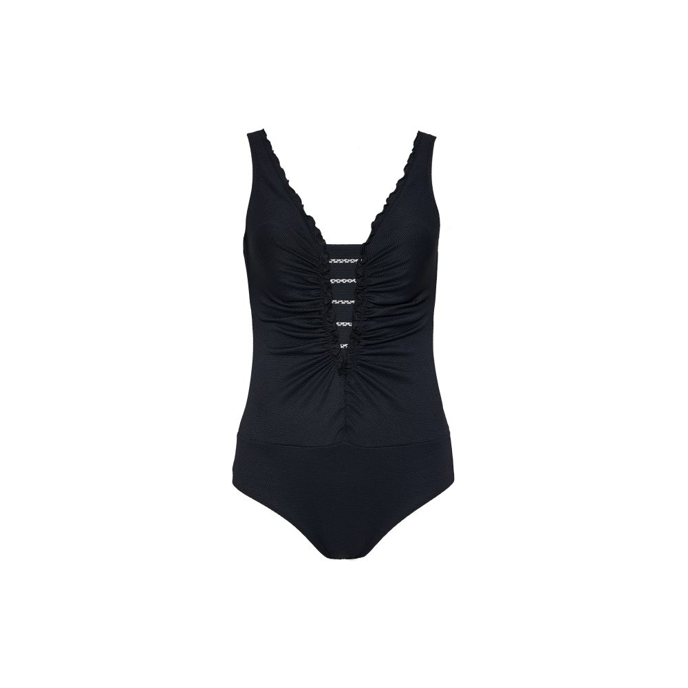 Basic Swimsuit Azora Badeanzug ohne Bügel ungefüttert in schwarz