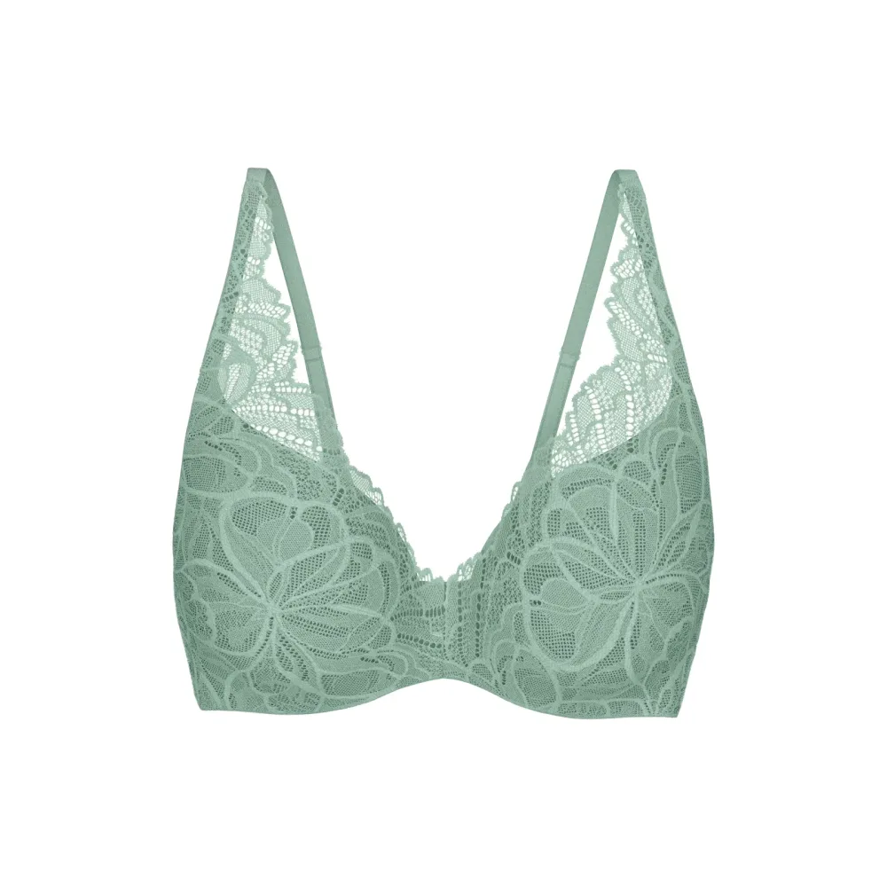 Body Make-Up Illusion Lace BH mit Bügel, gefüttert in grün