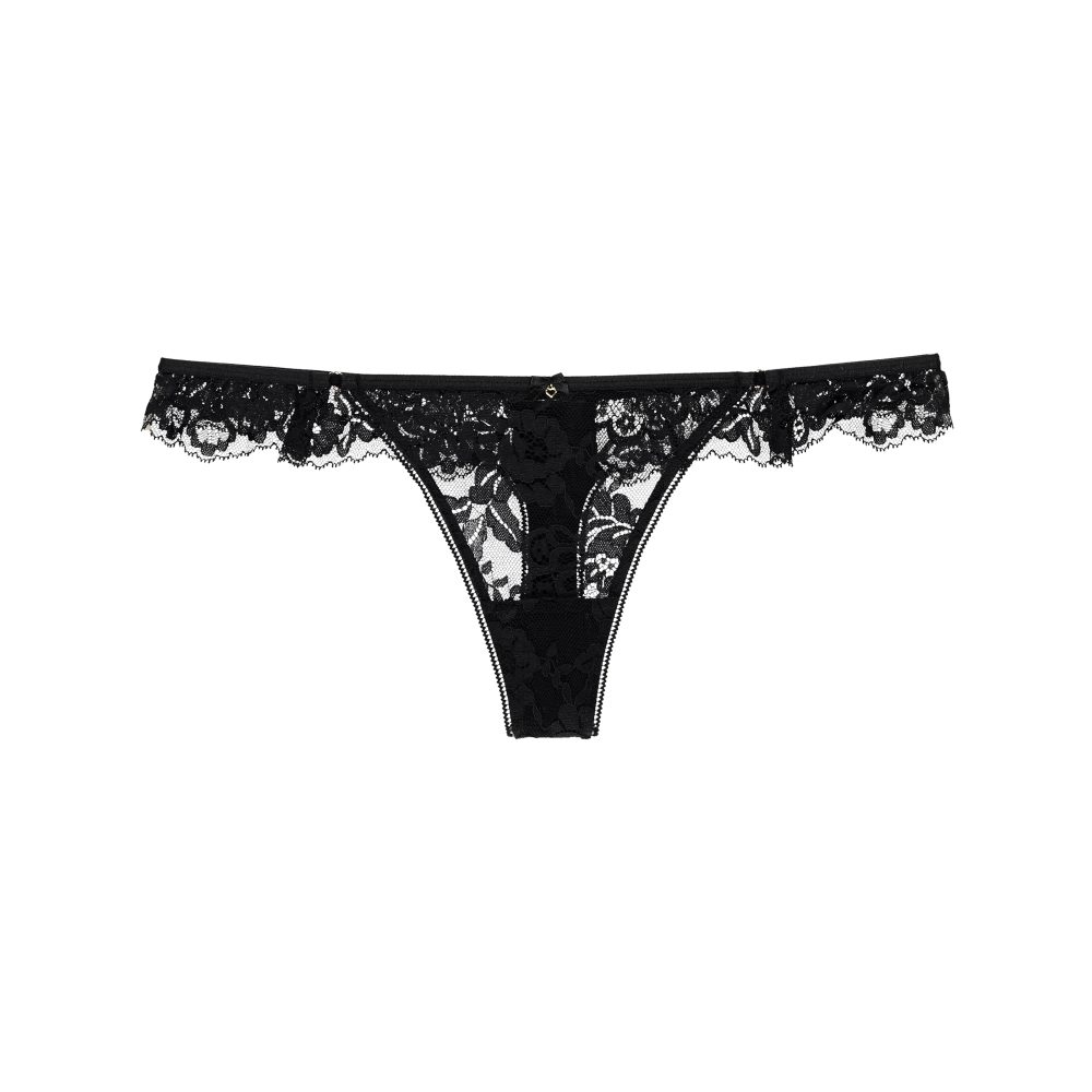 Amina String in schwarz