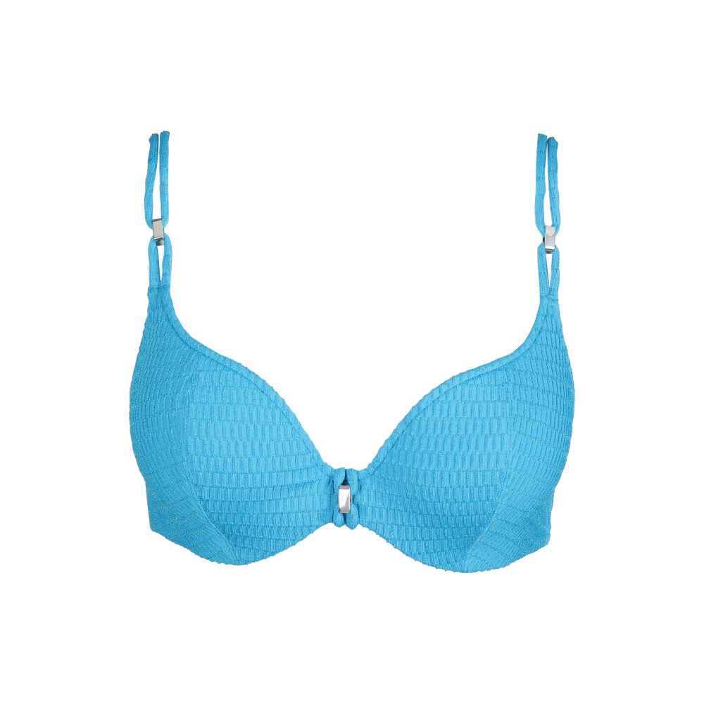Cherilyn Bikini Top mit Bügel gefüttert in blau