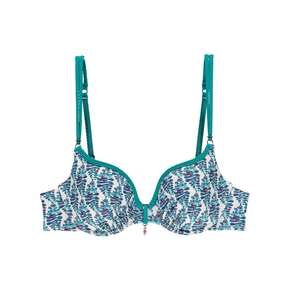 Amalia Bikini Top mit Bügel gefüttert in türkis