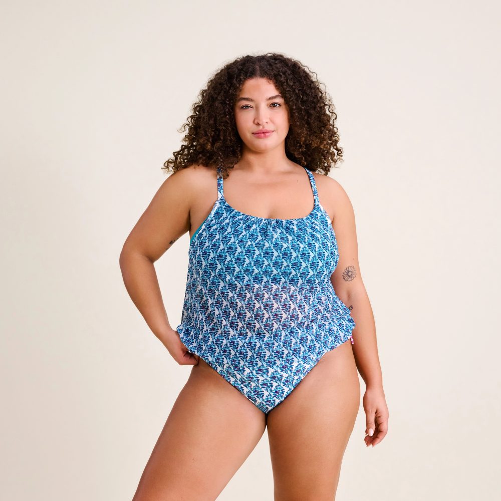Amalia Tankini Top ohne Bügel gefüttert in türkis