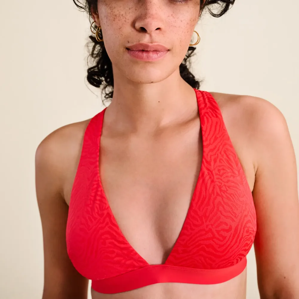 Alia Bikini Top ohne Bügel ungefüttert in orange