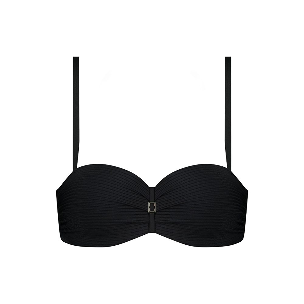 Caviar Bikini Top mit Bügel gefüttert in schwarz
