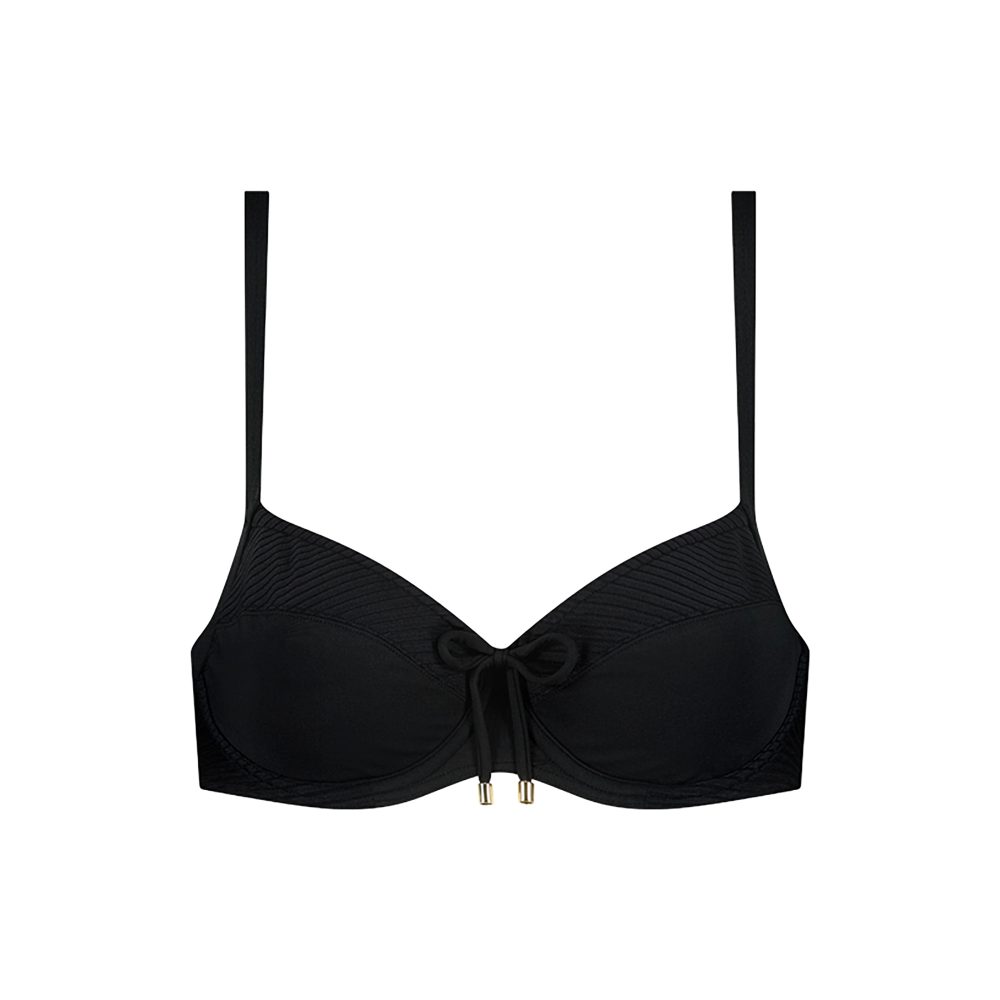 Caviar Bikini Top mit Bügel ungefüttert in schwarz