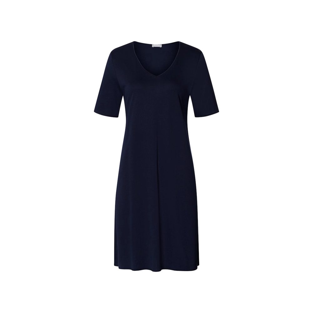 Hanro - Cotton Silk - Nachthemd, für Damen, Dunkelblau, Größe L