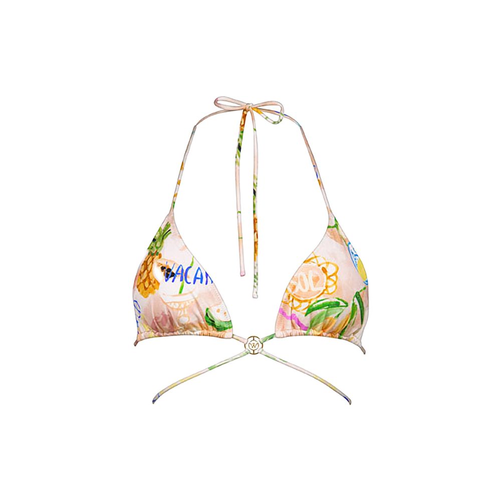 Vacation Fizz Bikini Top ohne Bügel ungefüttert in weiss