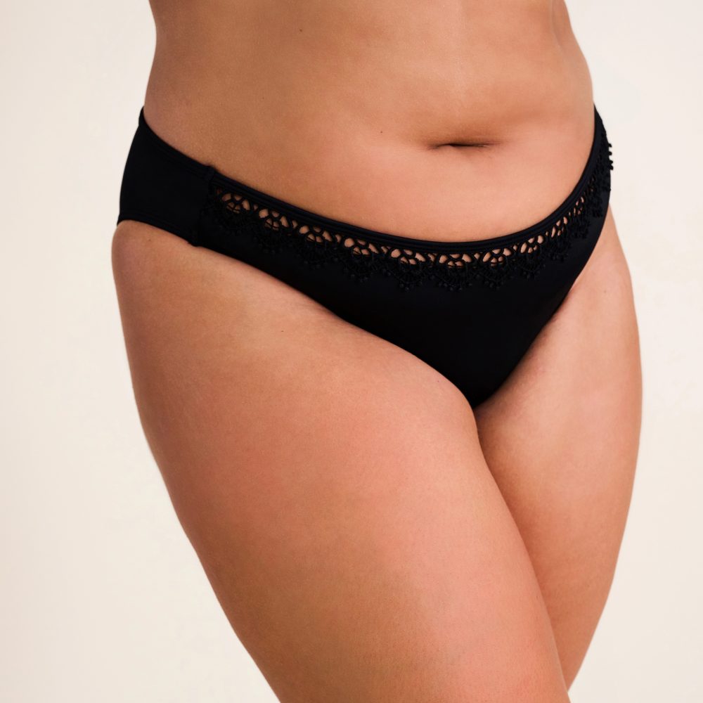 Alina Bikini Regular Slip in schwarz