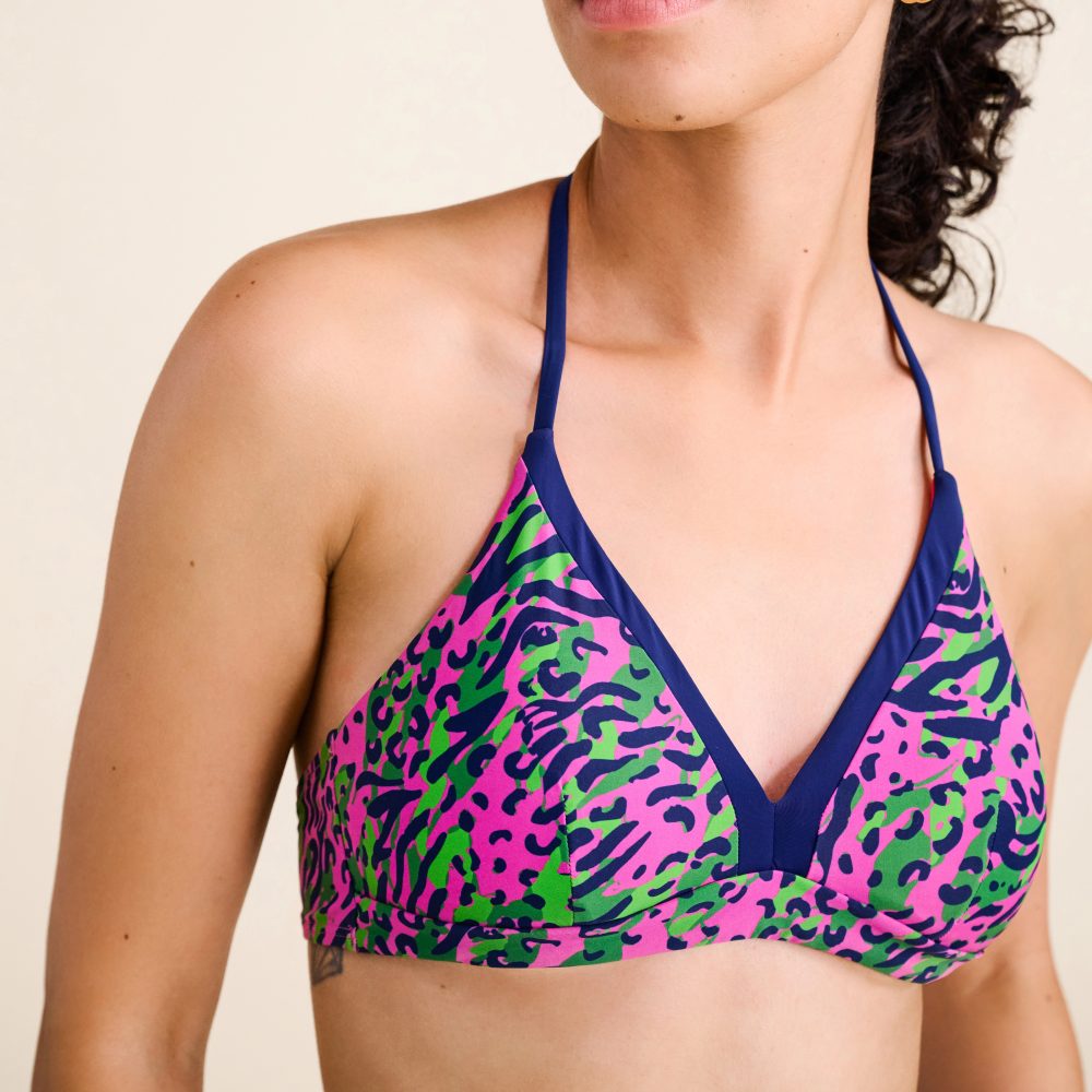 Amalfia Bikini Top ohne Bügel ungefüttert in pink