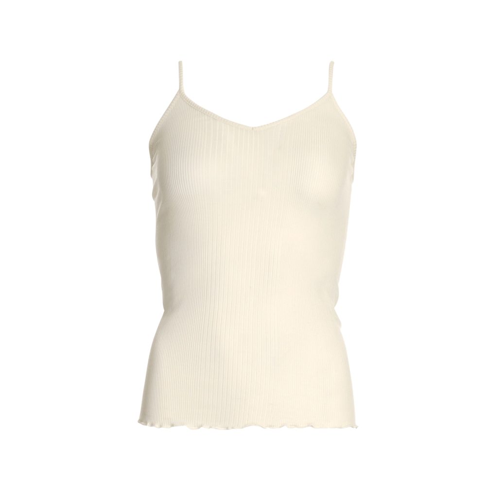 Silky Sensation Top Spaghetti in weiss