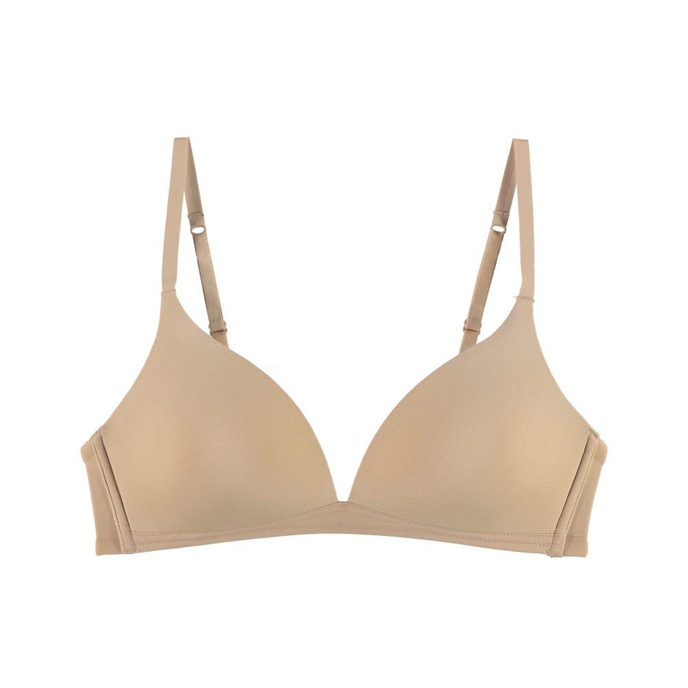 Sexy Comfort BH ohne Bügel, gefüttert in beige