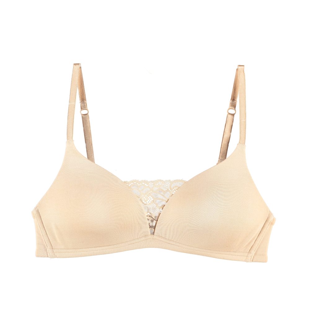 Eila BH ohne Bügel, gefüttert in beige