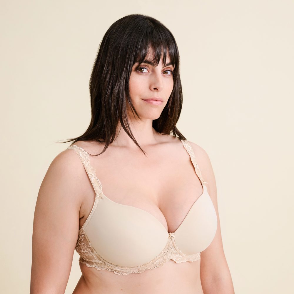 Luxury Desire BH mit Bügel, gefüttert in beige