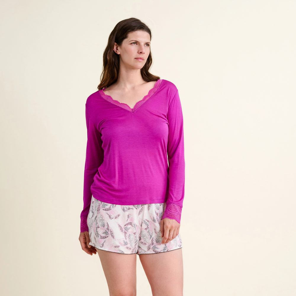 Bellissa Pyjama Oberteil in pink