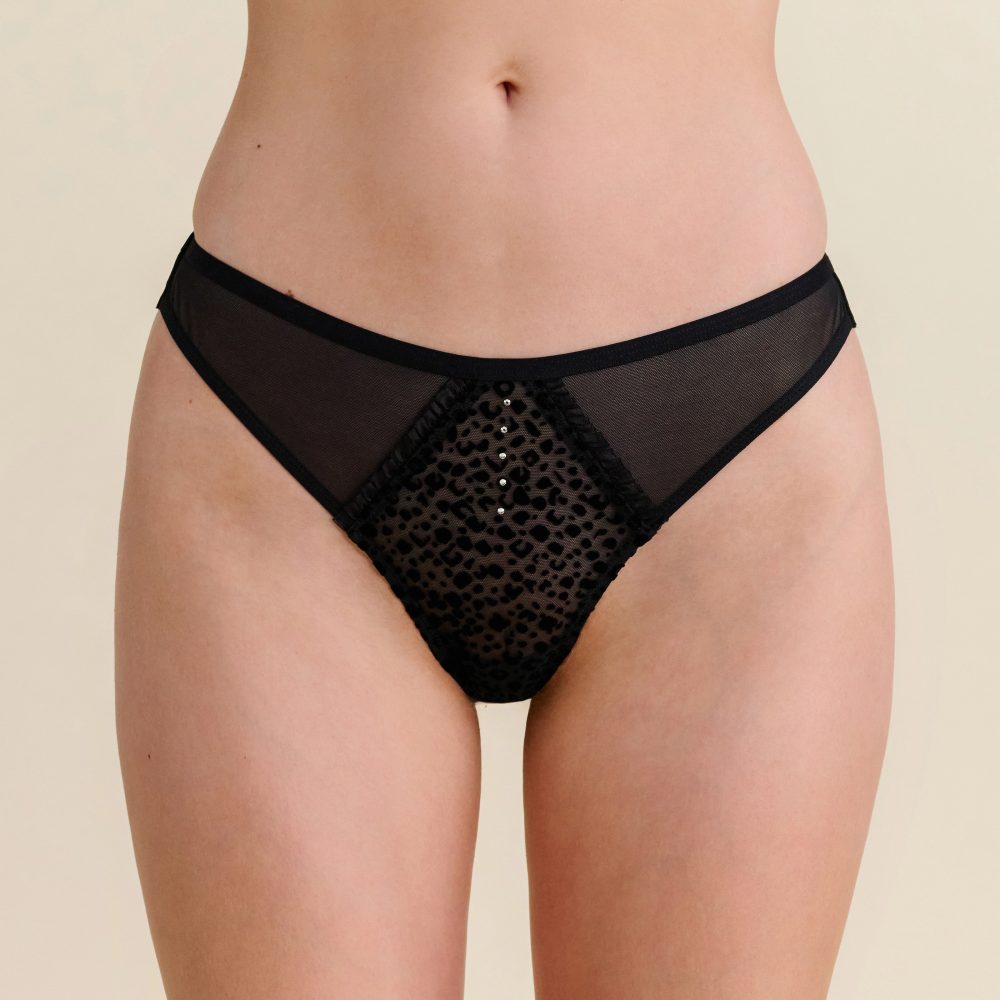 Brienda Brazilian Slip in schwarz