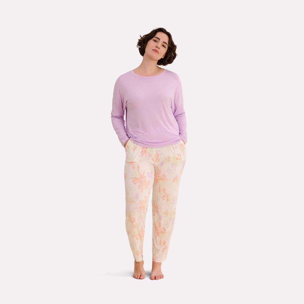 Catja Pyjama Oberteil in lila