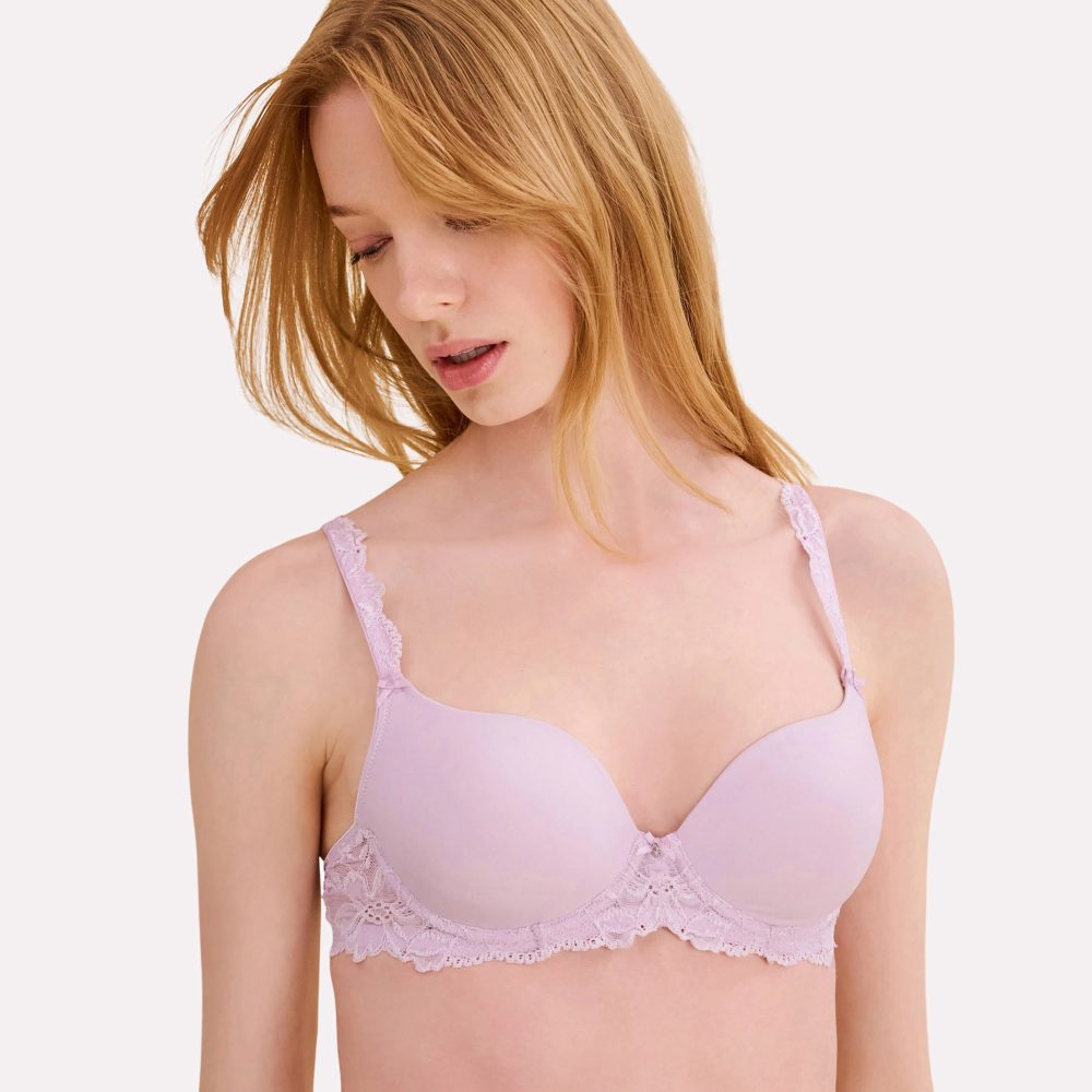 Luxury Desire BH mit Bügel, gefüttert in violett