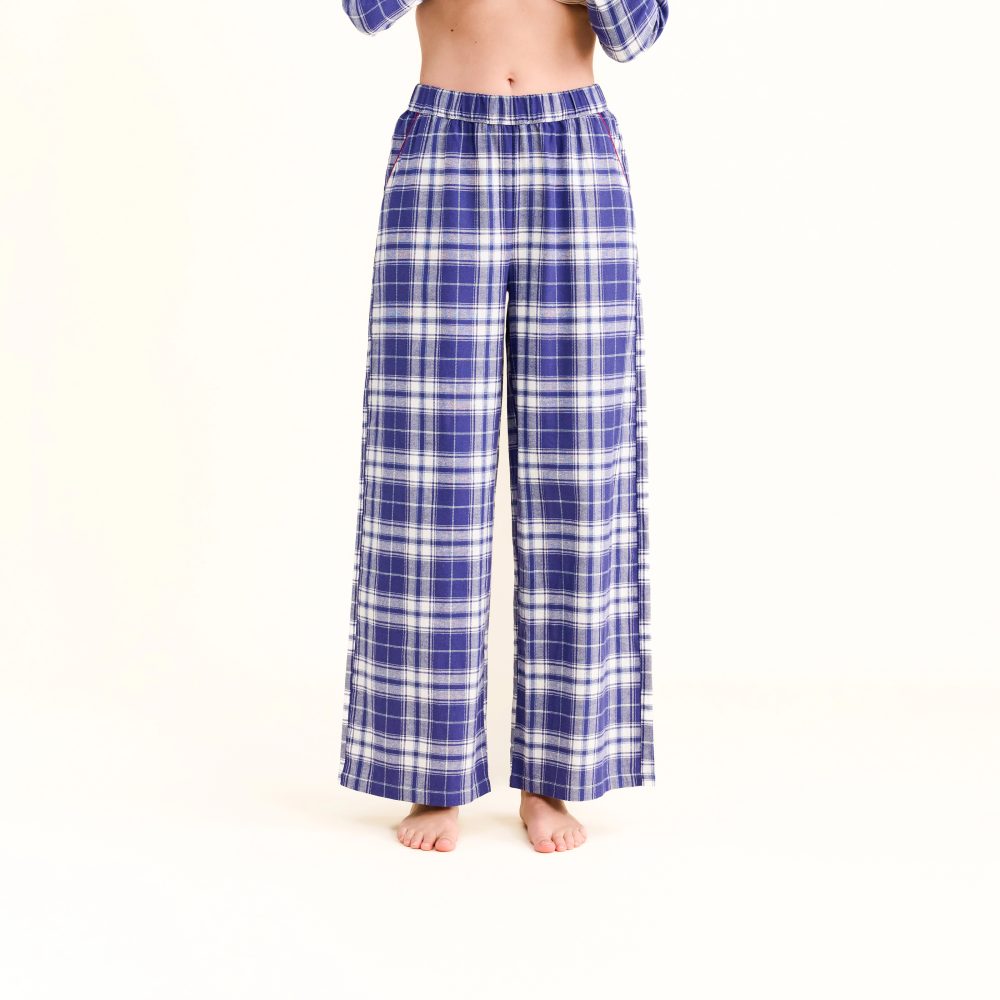 Bernetta Pyjama Unterteil in blau