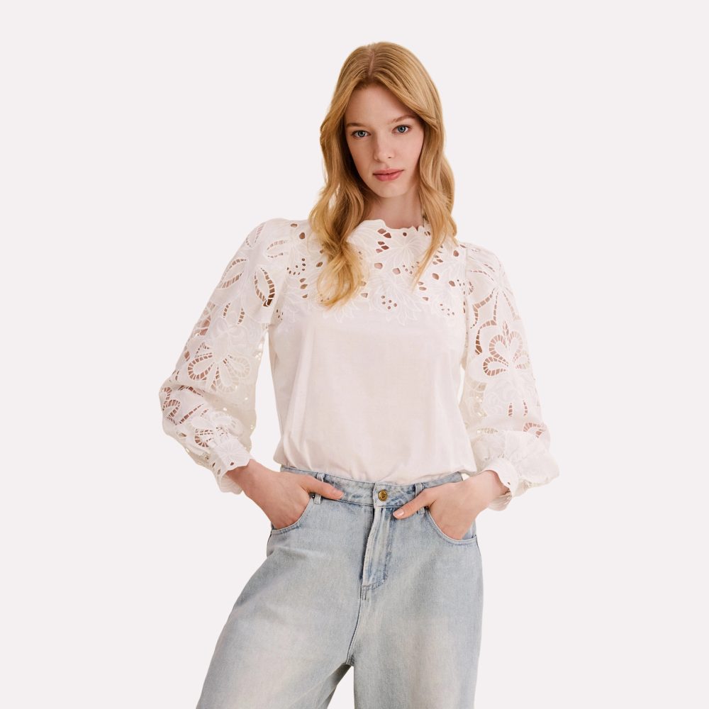 Cassy Body langarm in weiss