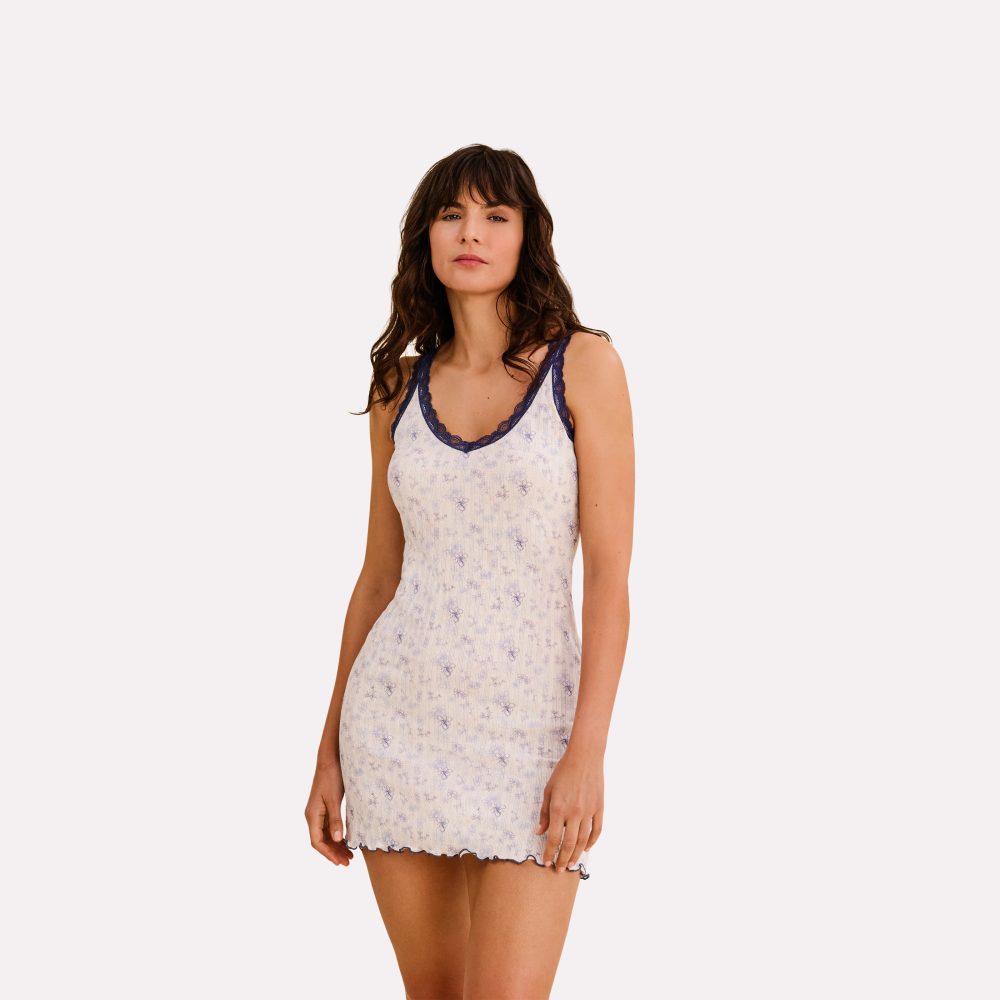 Cosima Nachthemd kurz in weiss