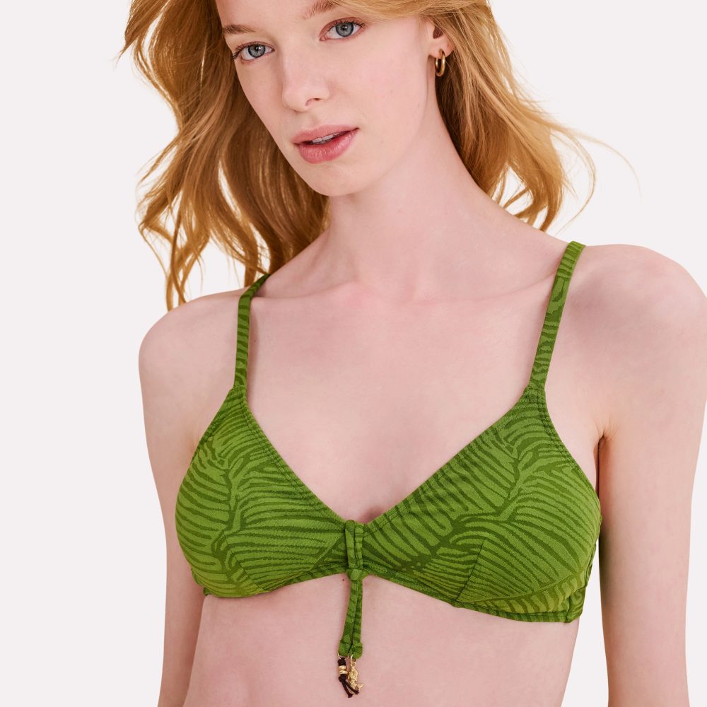 Charlize Bikini Top ohne Bügel gefüttert in grün