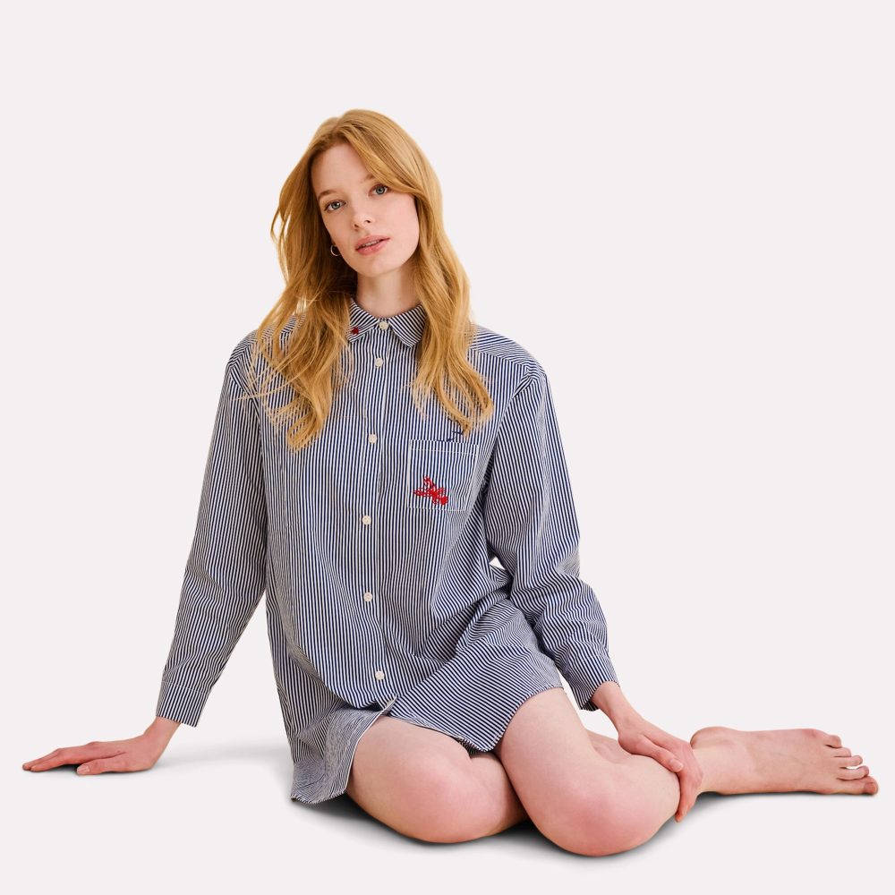 Celia Oberteil langarm in blau