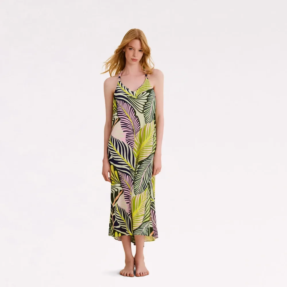Courtney Kleid lang in grün