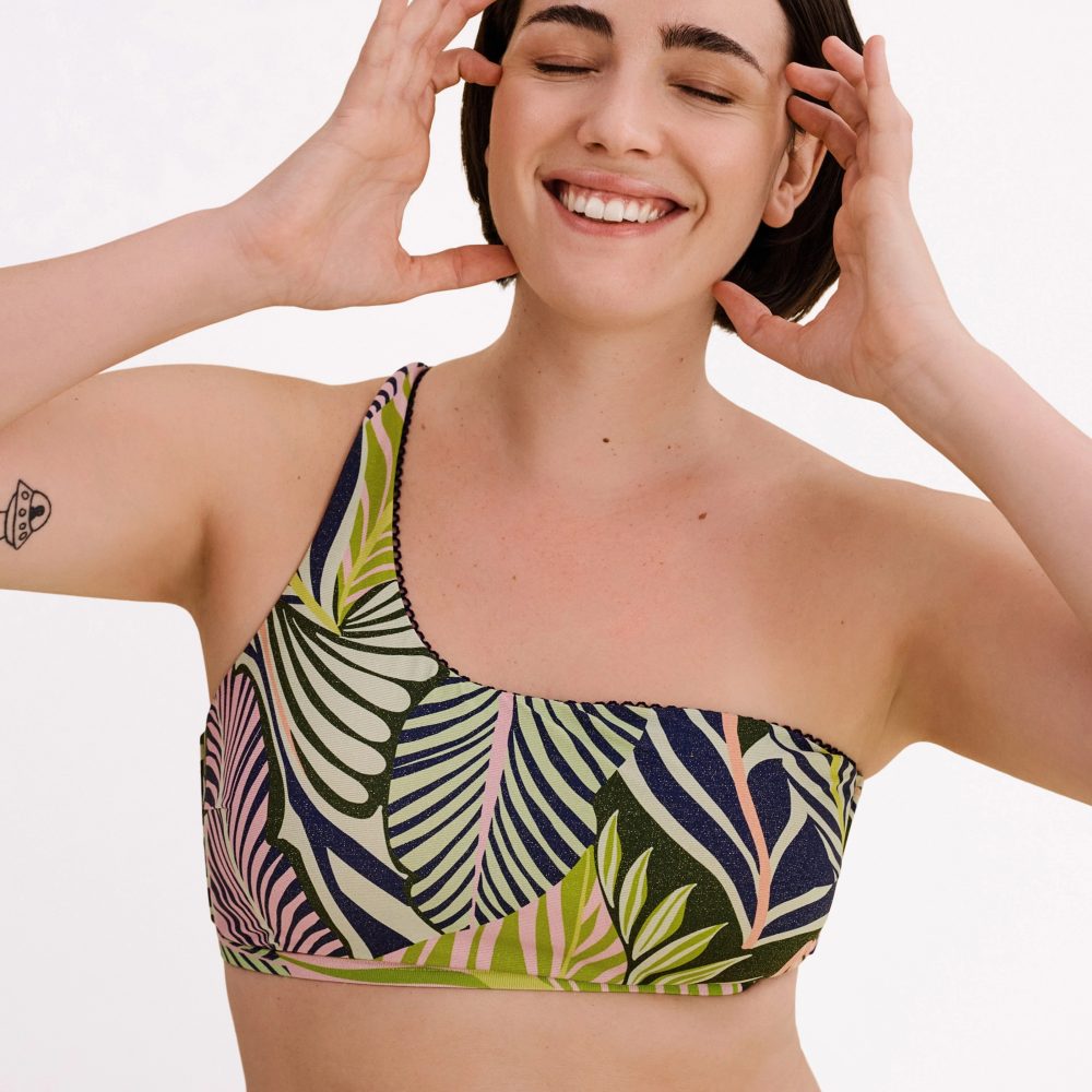 Courtney Bikini Top ohne Bügel gefüttert in grün