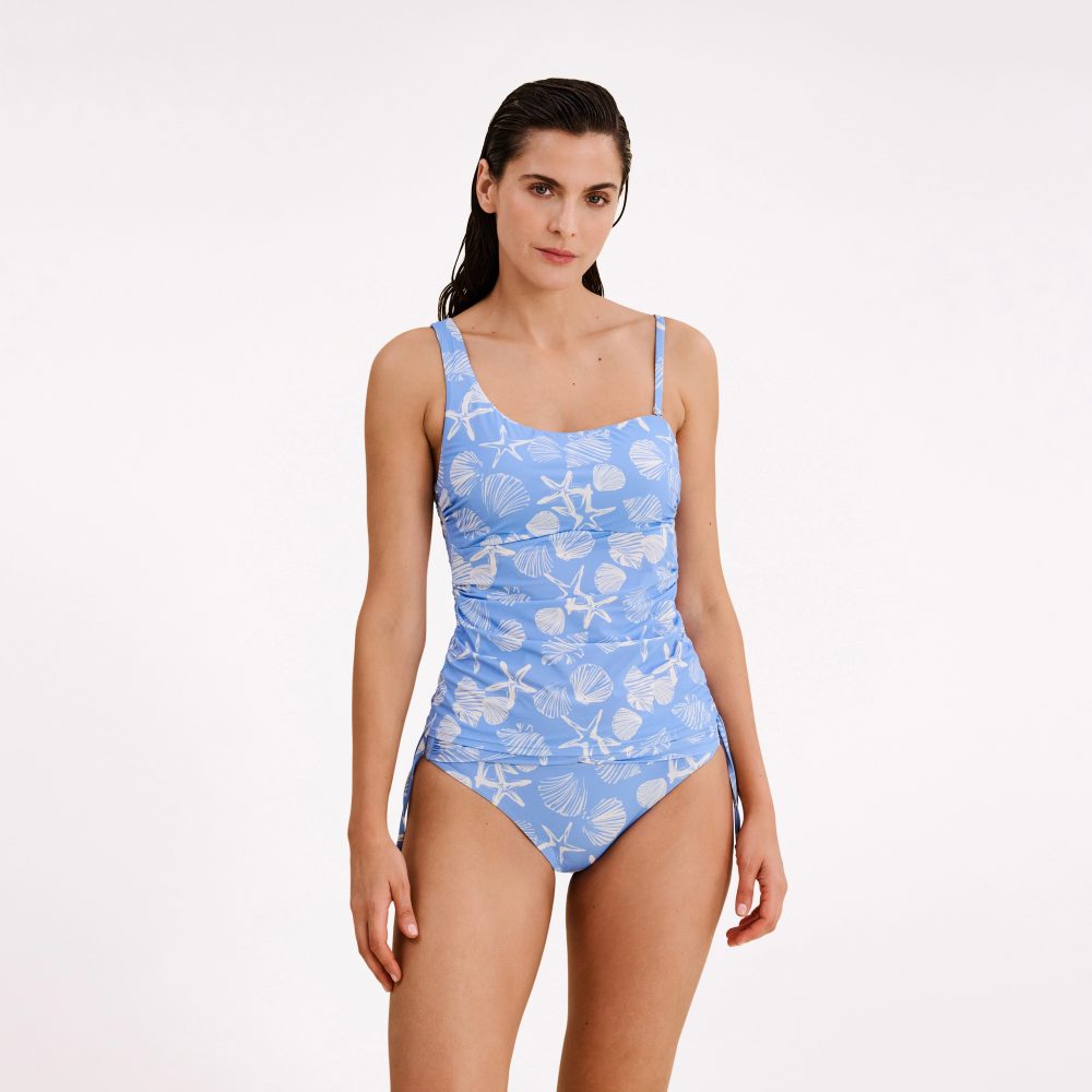 Caren Tankini Top ohne Bügel ungefüttert in blau