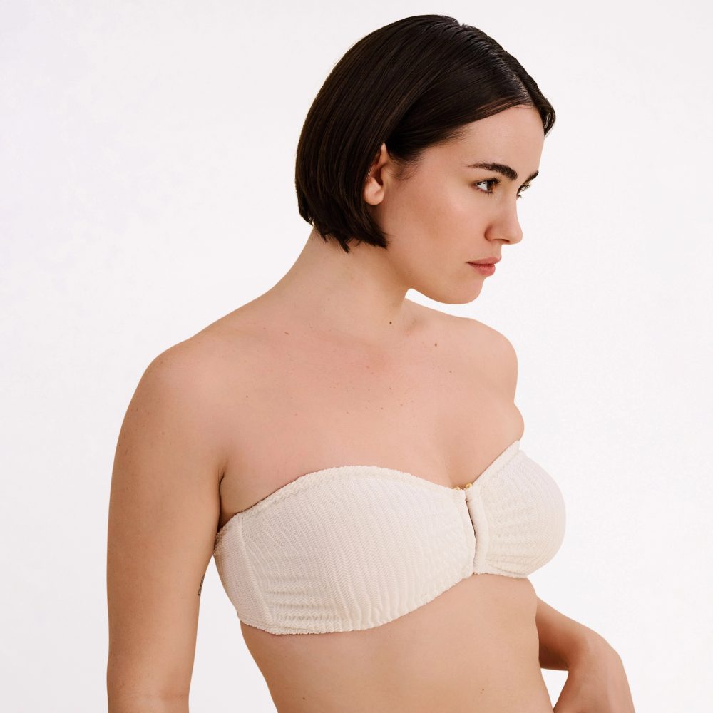Candice Bikini Top mit Bügel ungefüttert in weiss